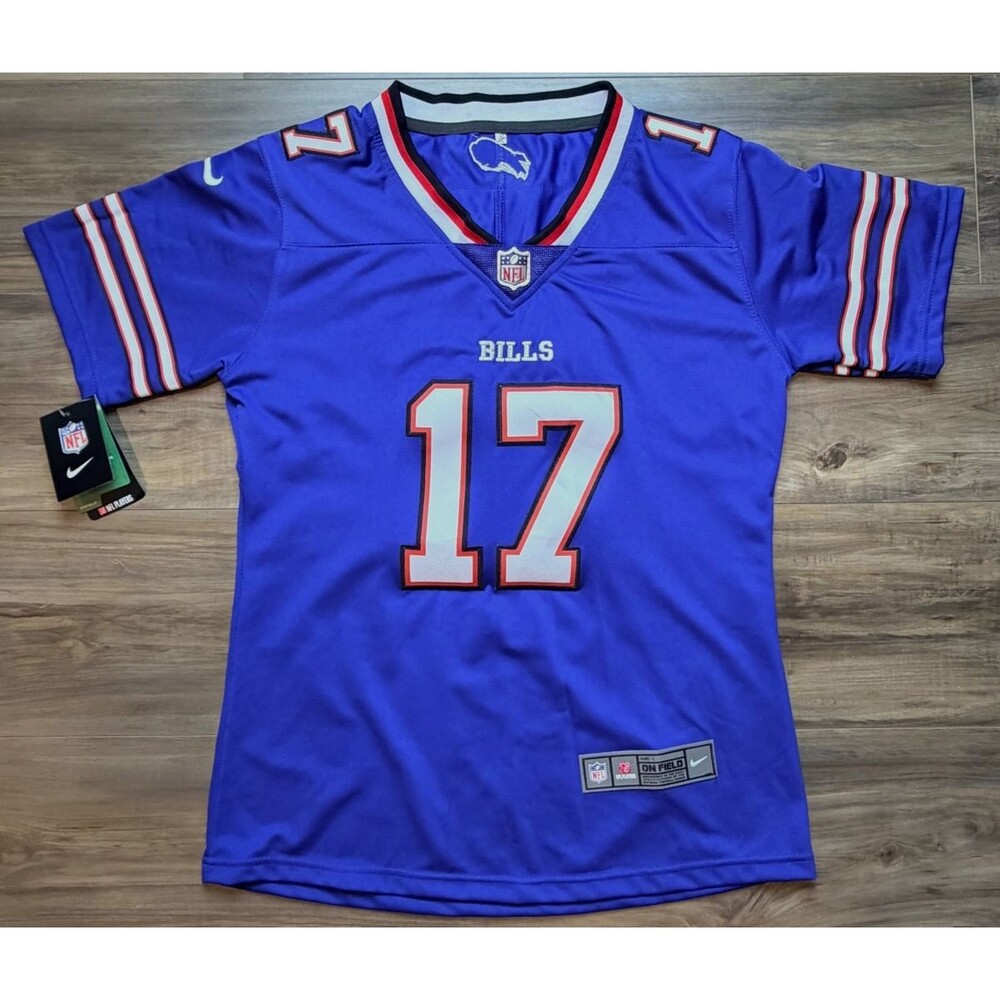Nike Men's On Field Custom #17 Buffalo Bills Blue Jersey Size XL NWT